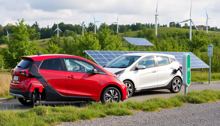 Электромобили и возобновляемые источники энергии