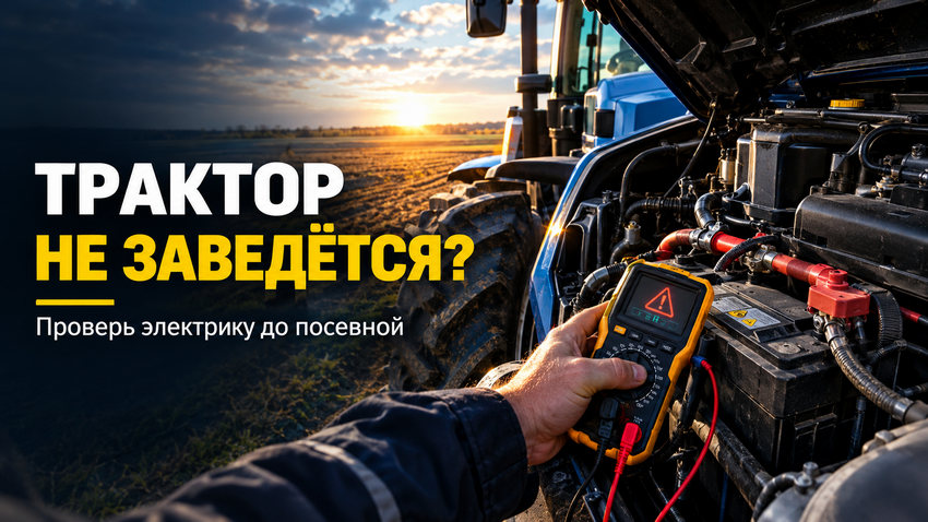 Проверка электрики сельхозтехники перед посевной Диагностика электрооборудования трактора перед посевным сезоном